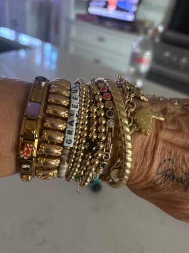 Customer photo review of juno bracelet triple stack (3+4+5mm)