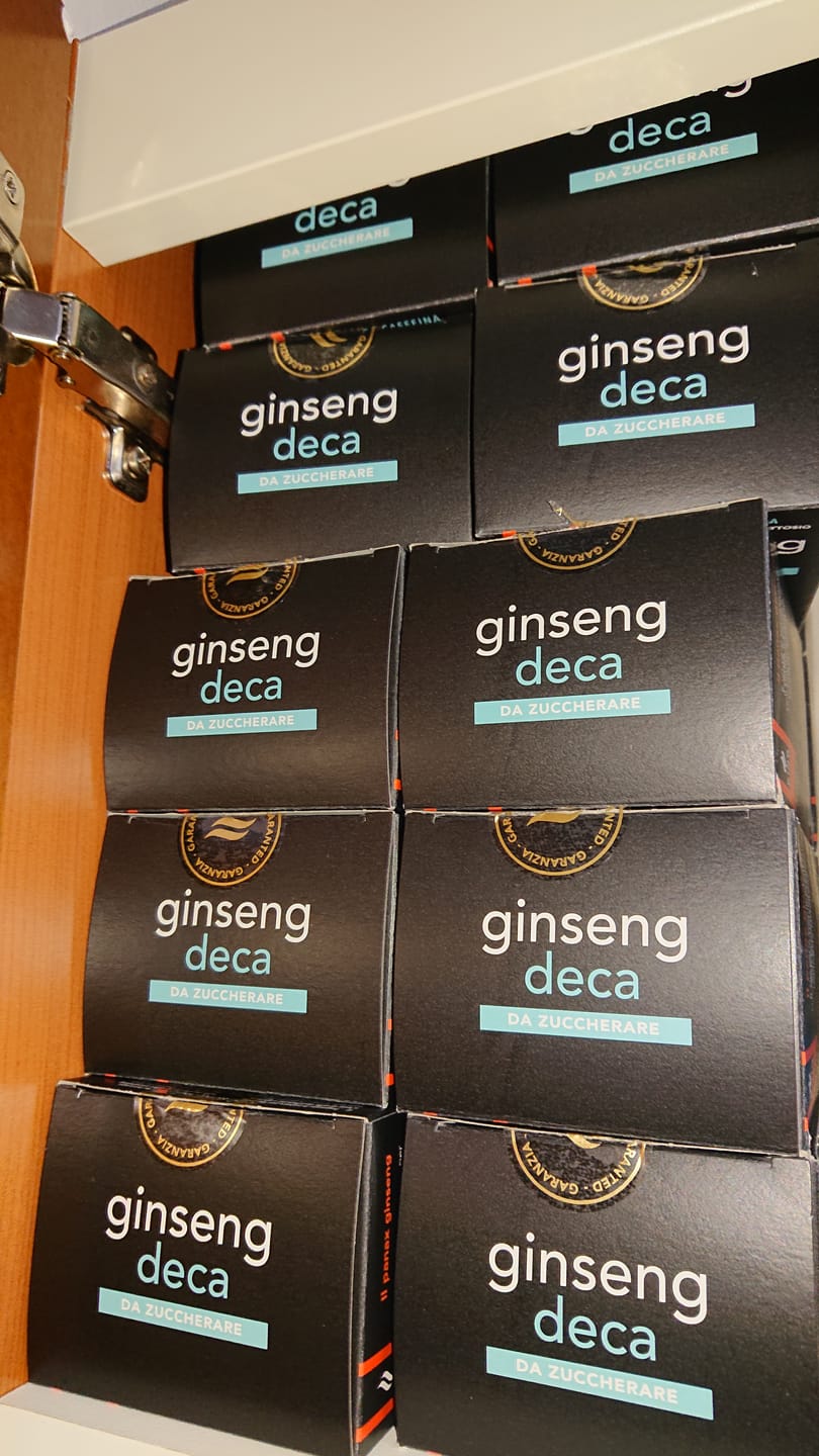 Customer photo review of 120 bustine di Caffè al ginseng  Deca da zuccherare