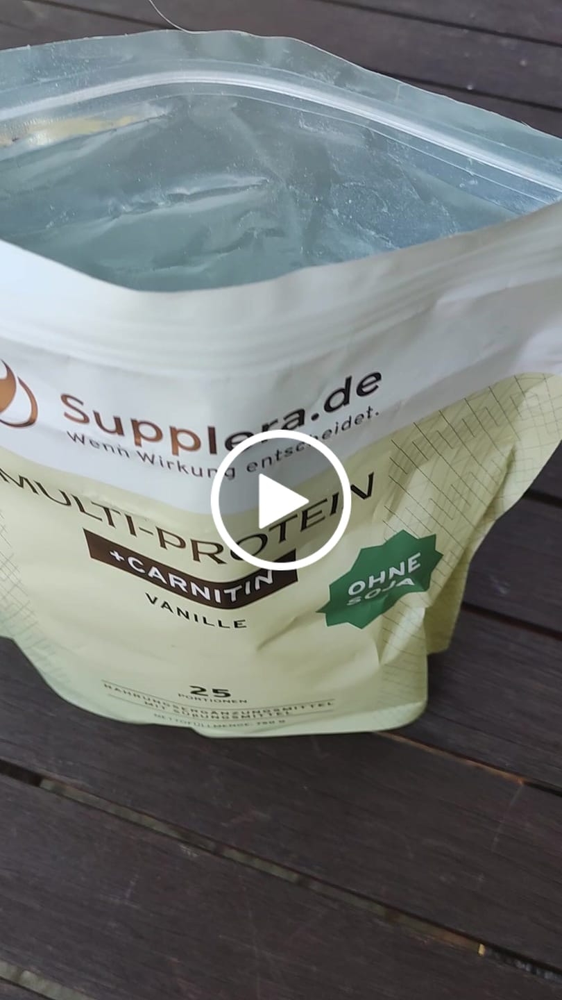 Customer video review of Multi-Protein (ohne Soja) mit Vanille-Geschmack