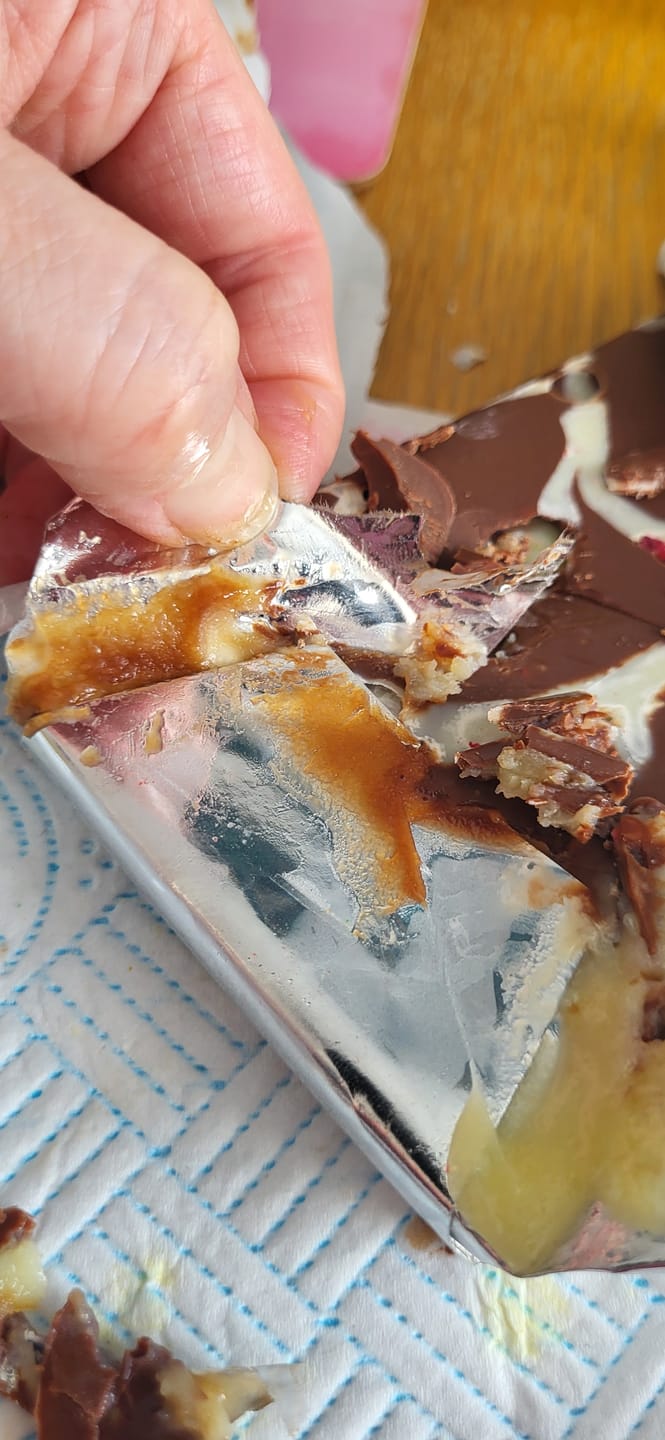 Customer photo review of Black Forest Gateau inspired chocolate bar 145g