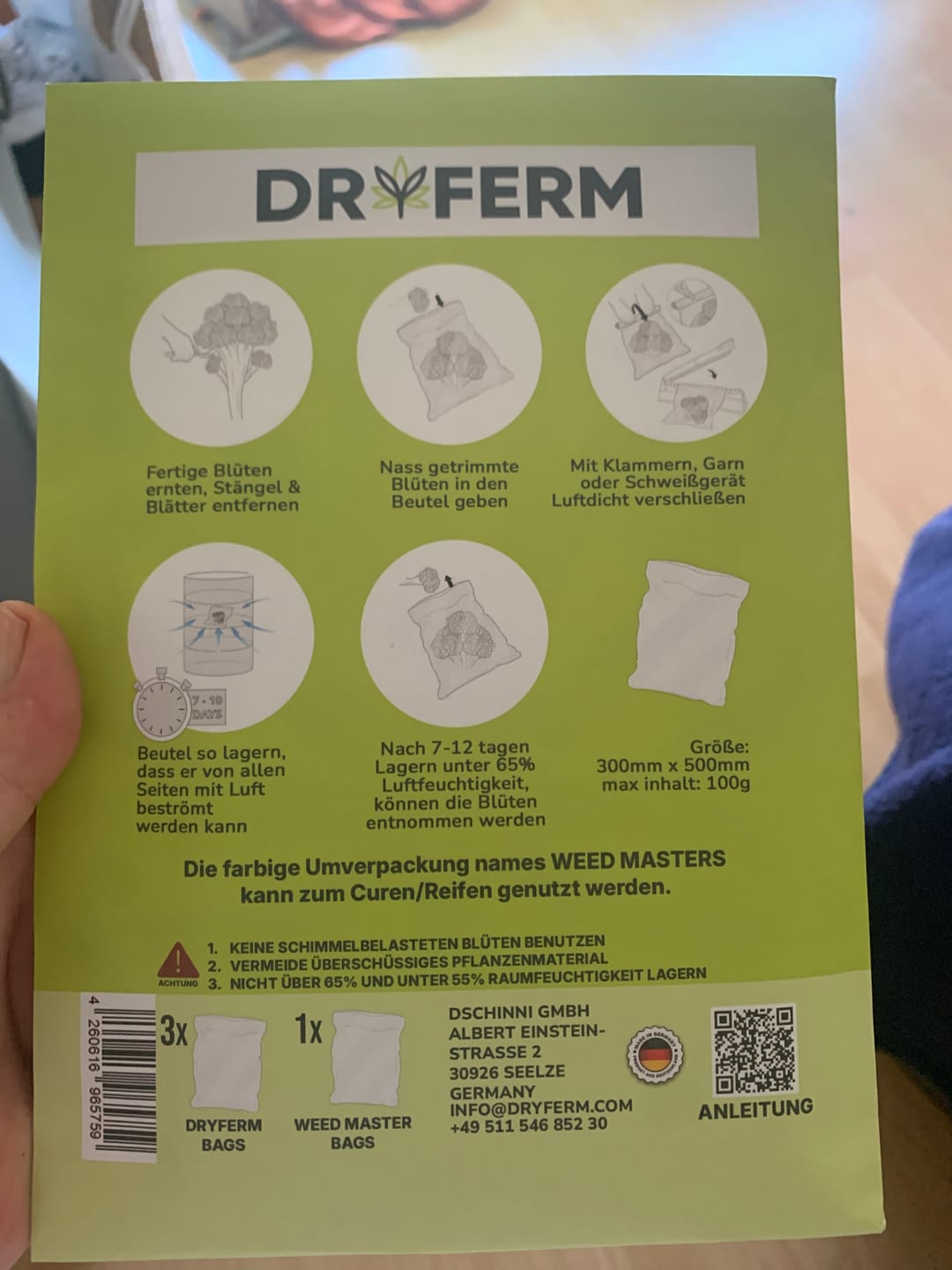 Customer photo review of Dry Ferm Bag (3er Set)