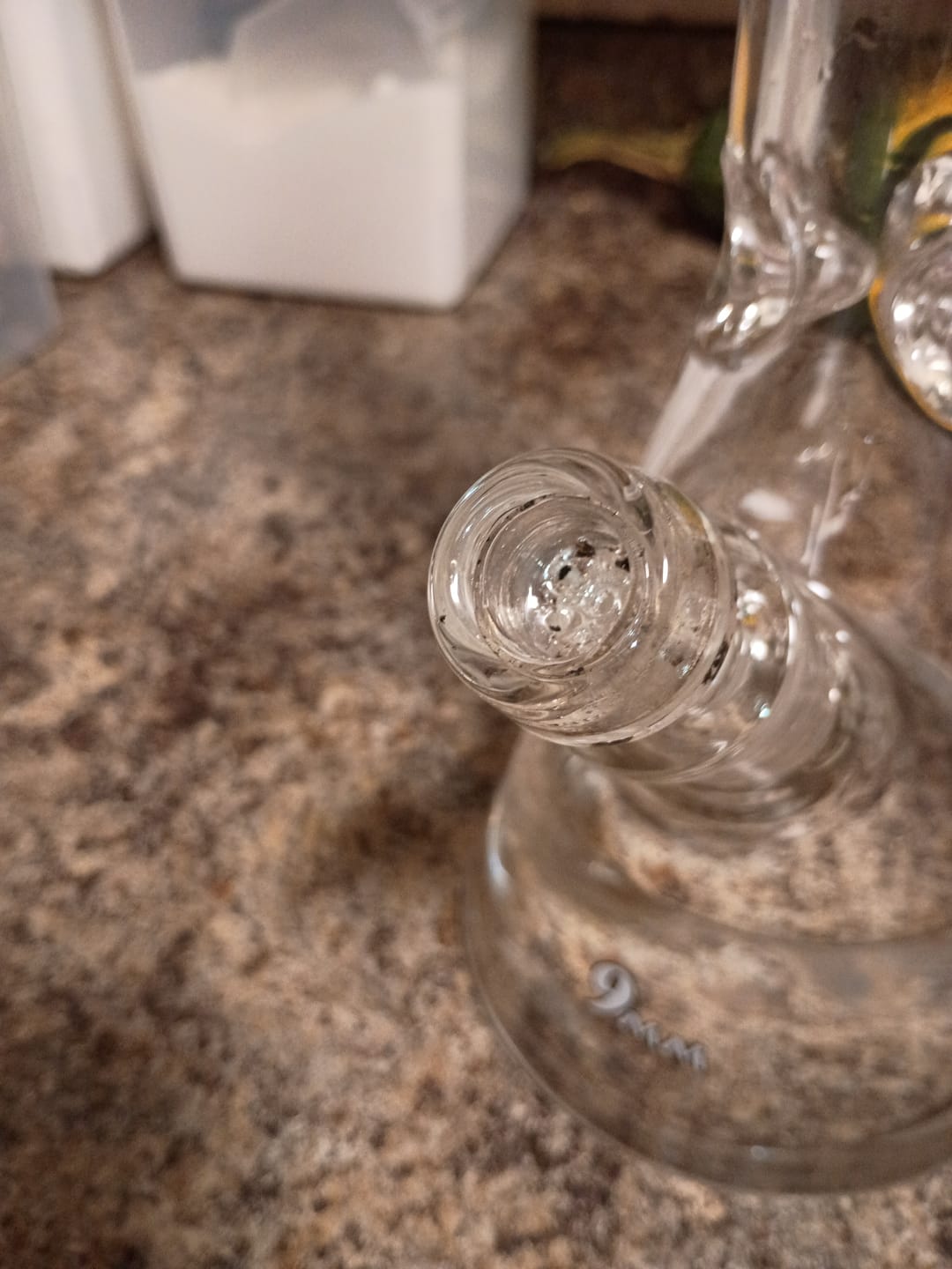 Customer photo review of 7 Hole Glass Screen Bowl