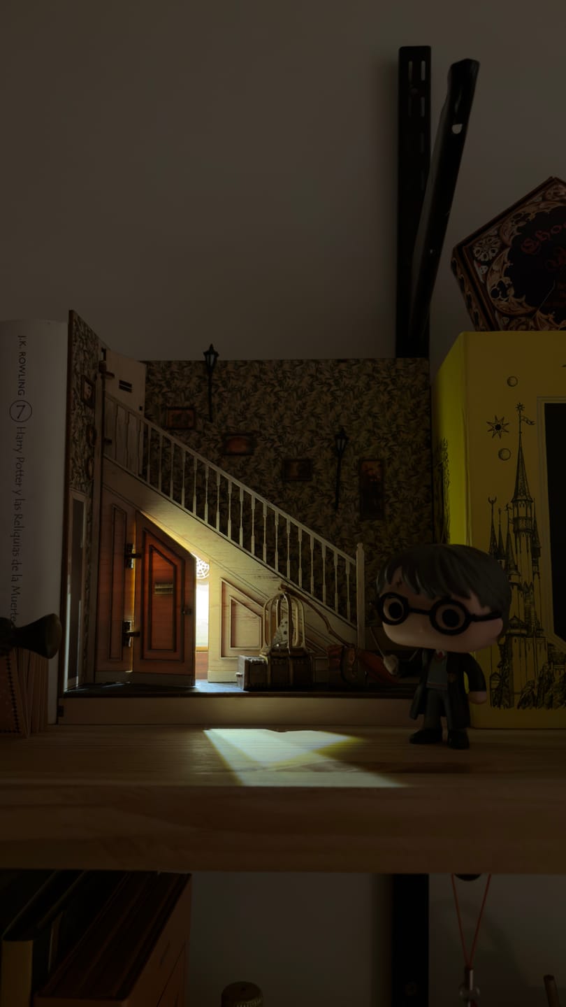 Customer photo review of Cupboard Under The Stairs Book Nook | LKWood