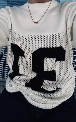 Customer photo review of KNIT JERSEY OFF WHITE
