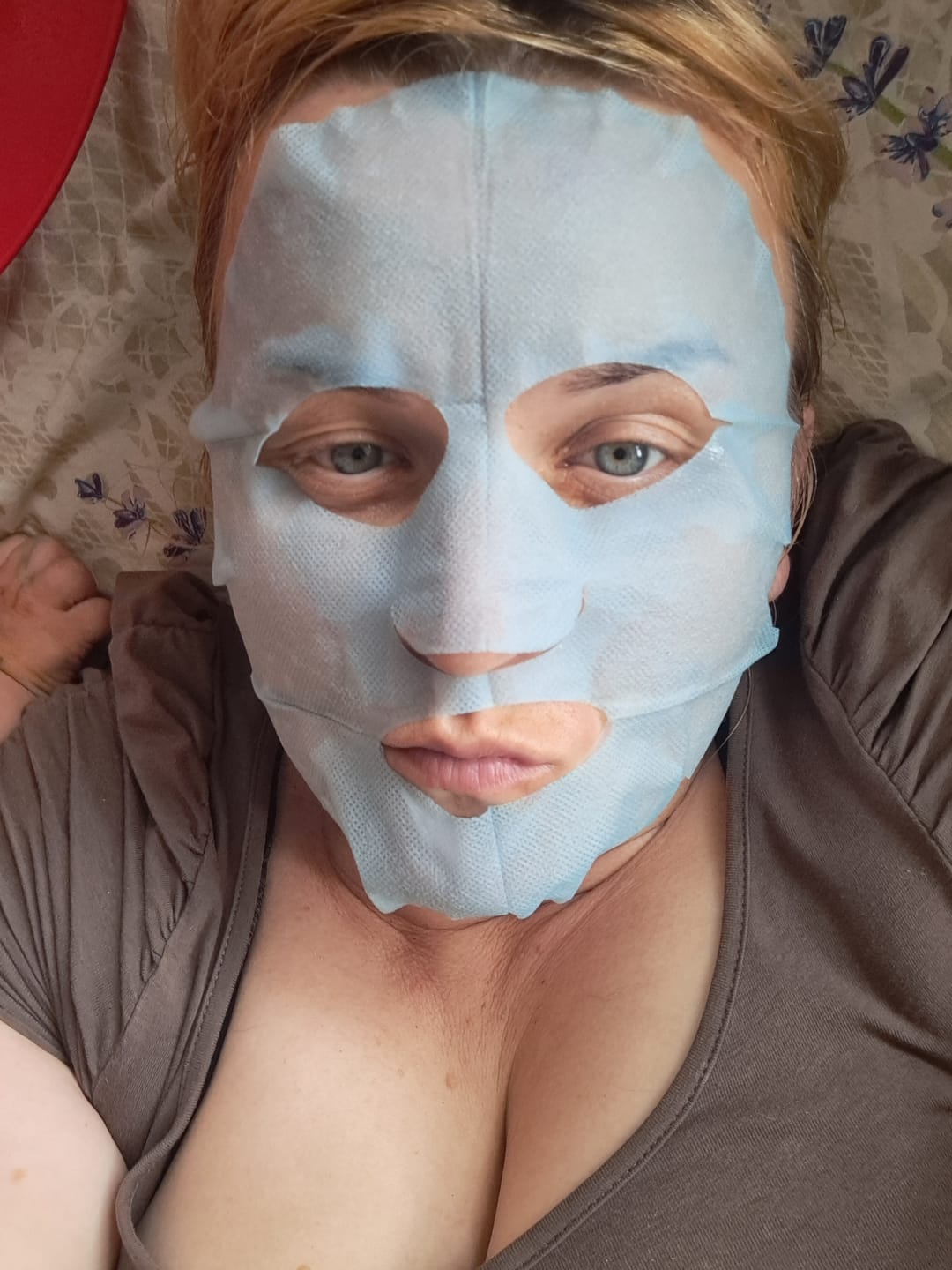 Customer photo review of Intensyviai drėkinanti veido ir kaklo kaukė 15ml