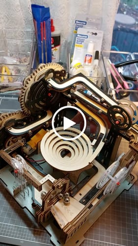 Customer video review of Galactic Star Trails 3D Wooden Marble Run Puzzle Kit