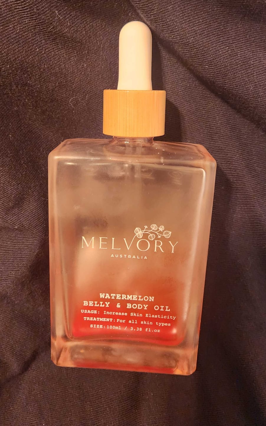 Customer photo review of New Watermelon Belly & Body Oil