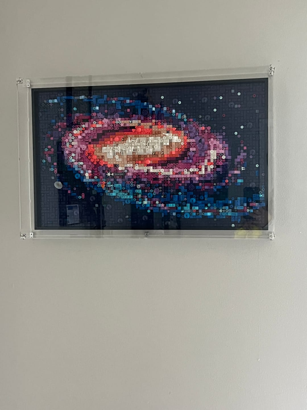 Customer photo review of Wall Mounted Display Case for LEGO® 31212 Art The Milky Way Galaxy