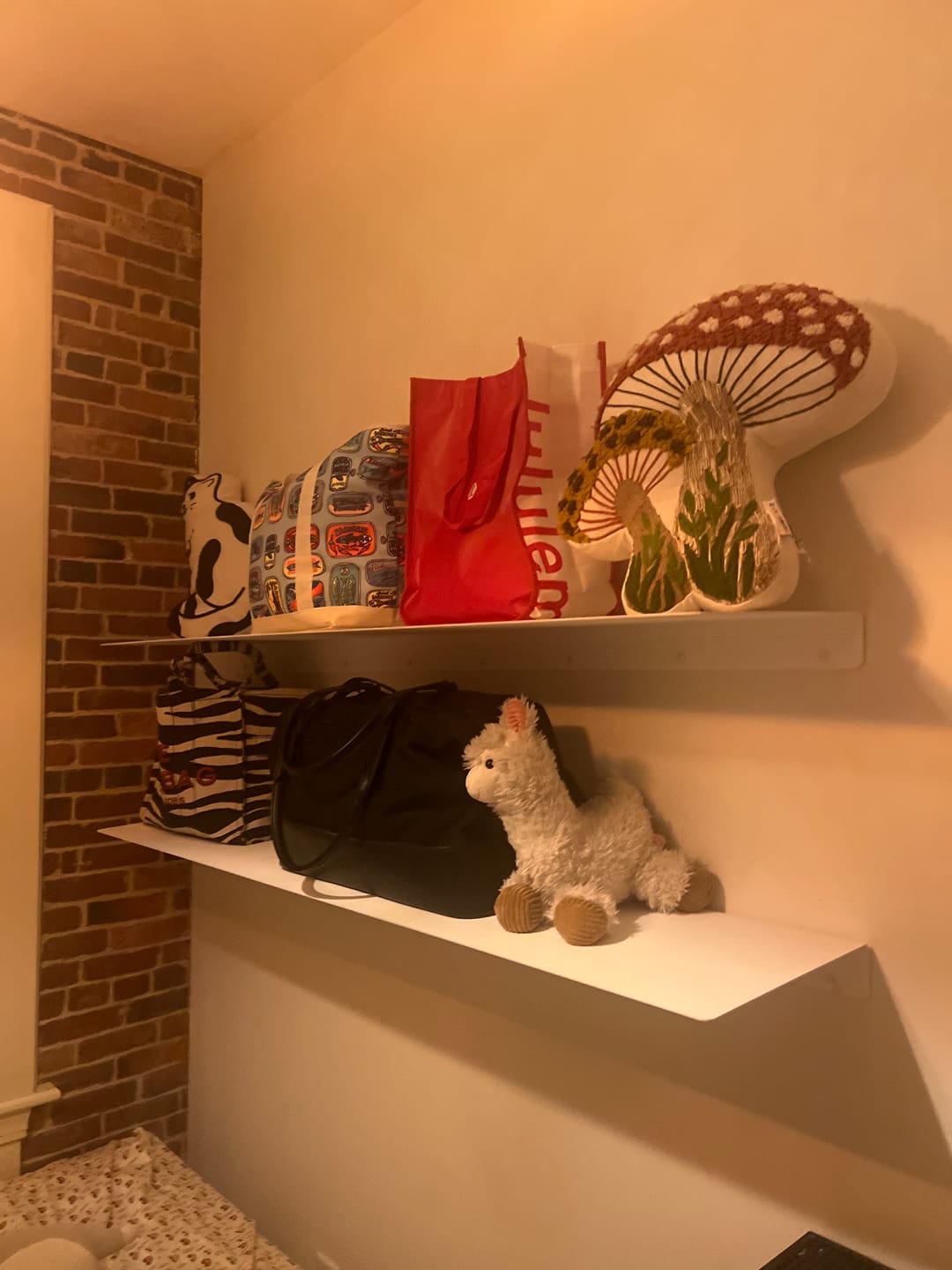 Customer photo review of Modern Metal Floating Shelf - Minimalist Wall Storage & Display