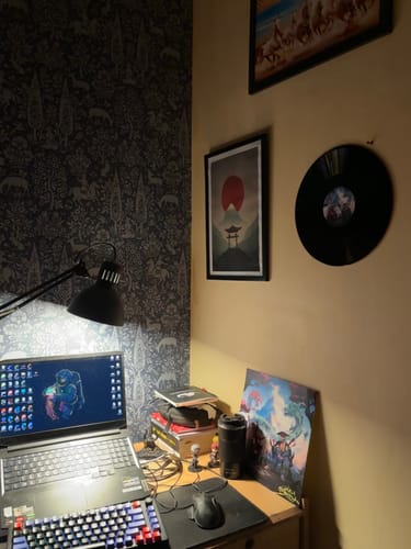 Customer photo review of CUSTOM VINYL RECORDS - WALL DECOR