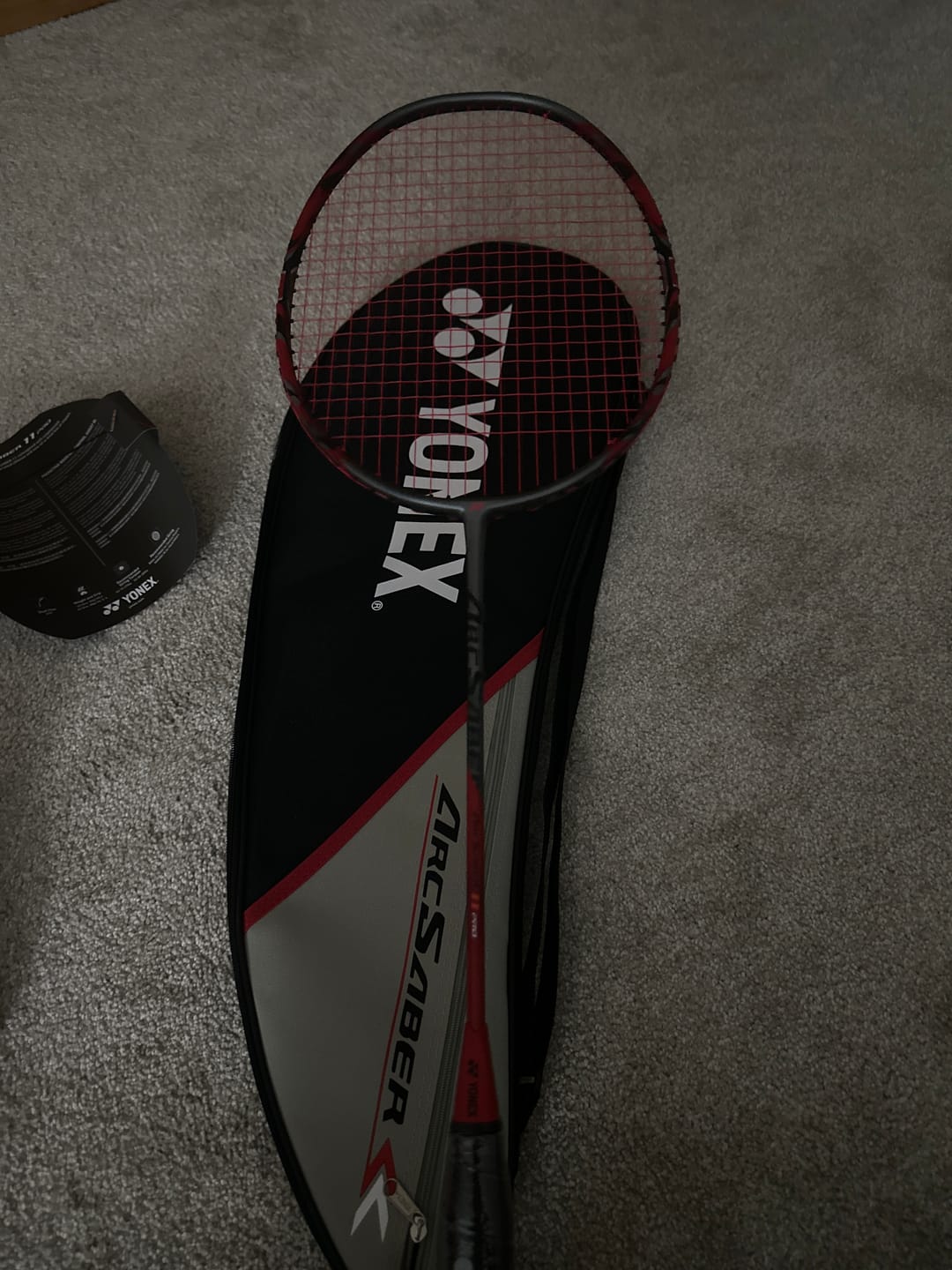 Customer photo review of Yonex Arcsaber 11 Pro Unstrung Badminton Racket [Red]
