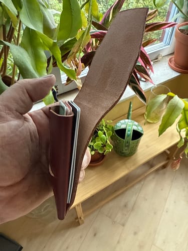 Customer photo review of Slimmad plånbok i äkta läder