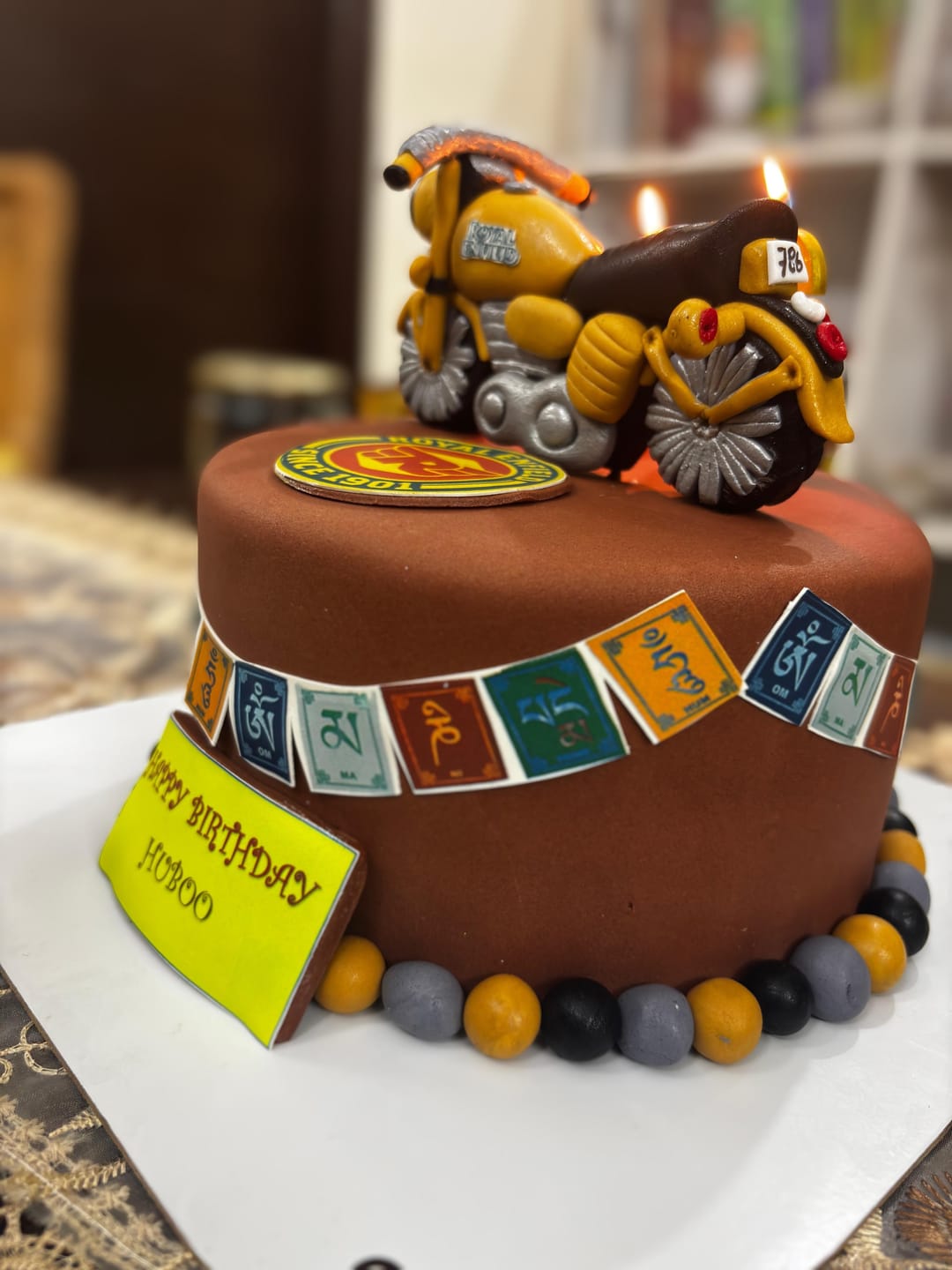 Customer photo review of Custom Cake for Bike Lover