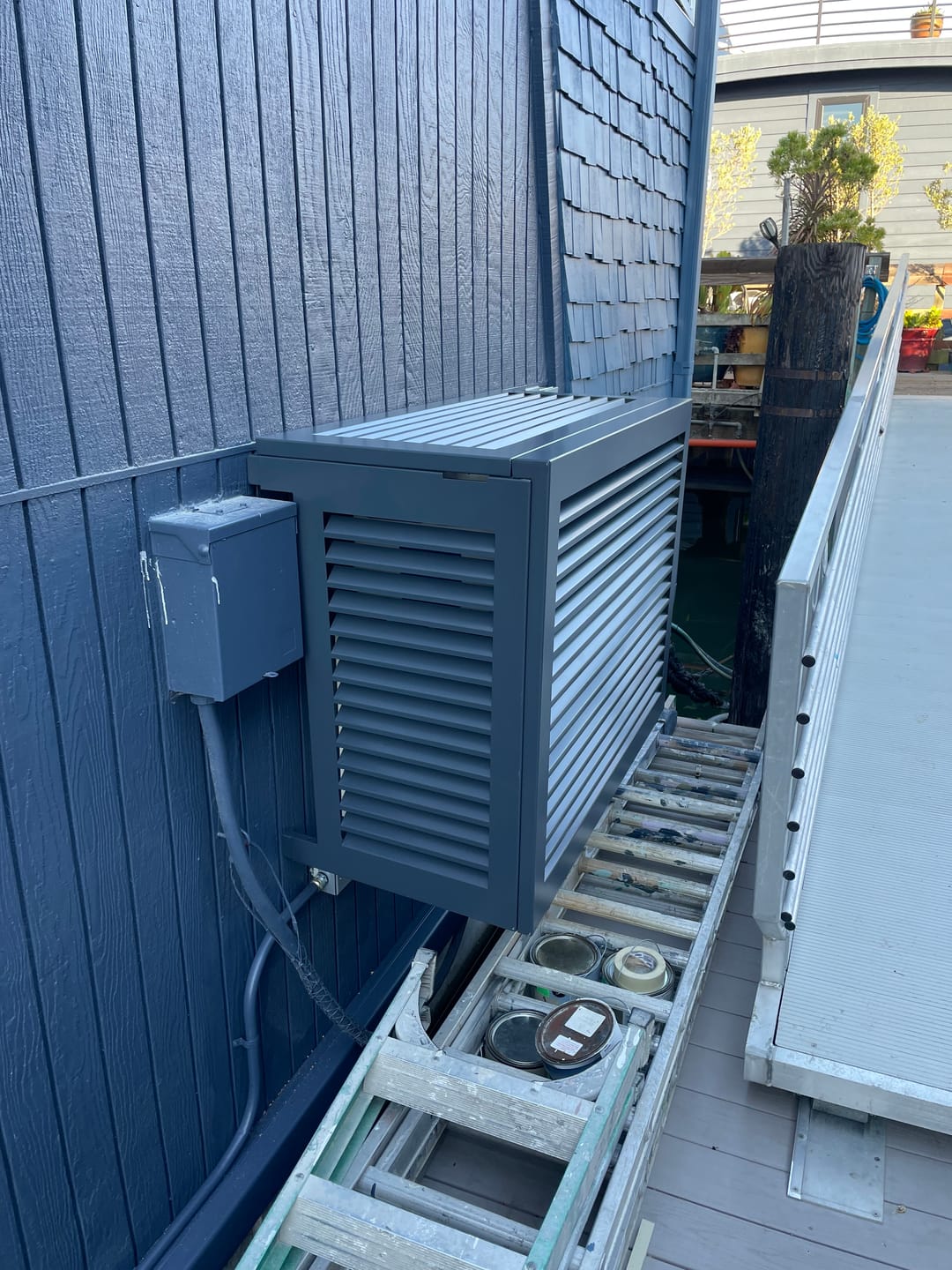 Customer photo review of Mini-Split AC Cover - Black
