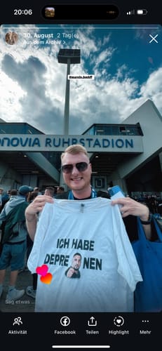 Customer photo review of ICH HABE DEPRE-SSIO-NEN T-SIHIRT