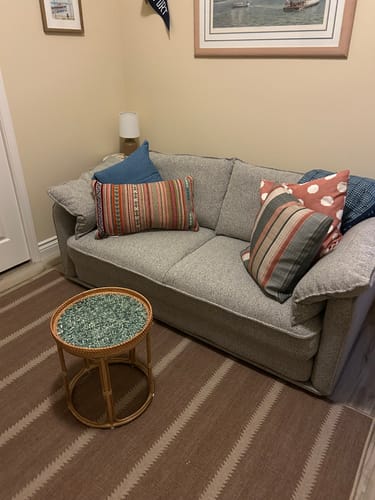 Customer photo review of Sirena Rattan Table