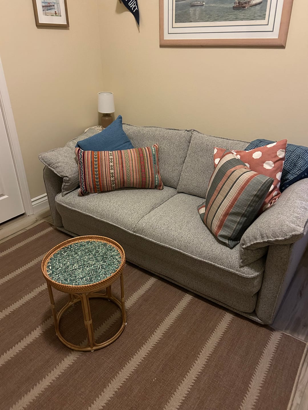 Customer photo review of Sirena Rattan Table