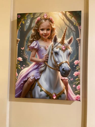 Customer photo review of The Lavender Unicorn Princess