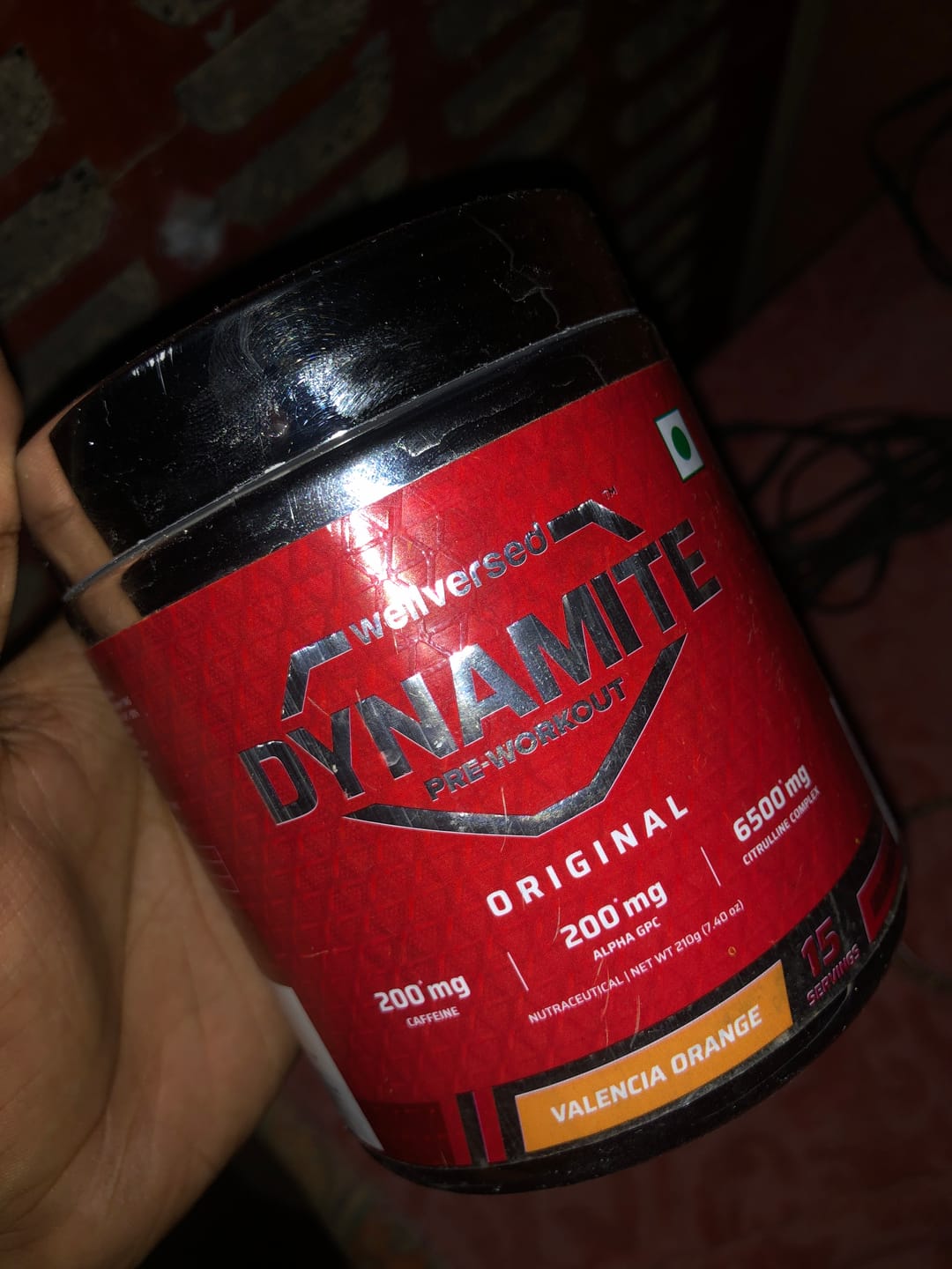 Customer photo review of Dynamite Pre-Workout (210g, 15 Servings) | Watermelon Ice