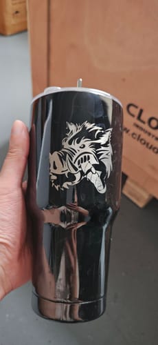 Customer photo review of Cloudray UV-P Pro Series 5-in-1 5W 10W 15W UV Laser Water-Cooled Autofocus 3D, 2.5D, Inner & Surface Engraver compatible with Lightburn
