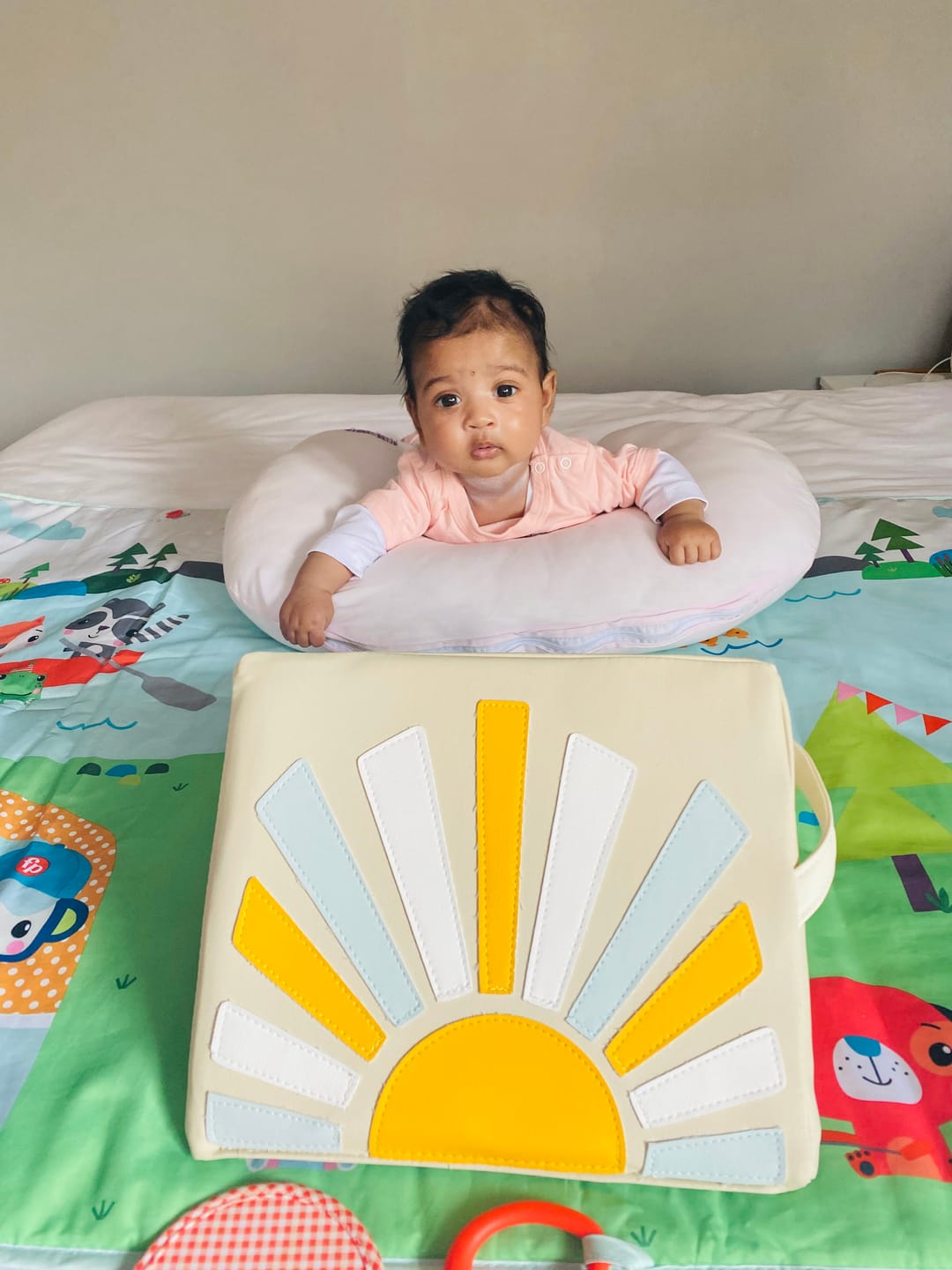 Customer photo review of Tummy Time Mirror