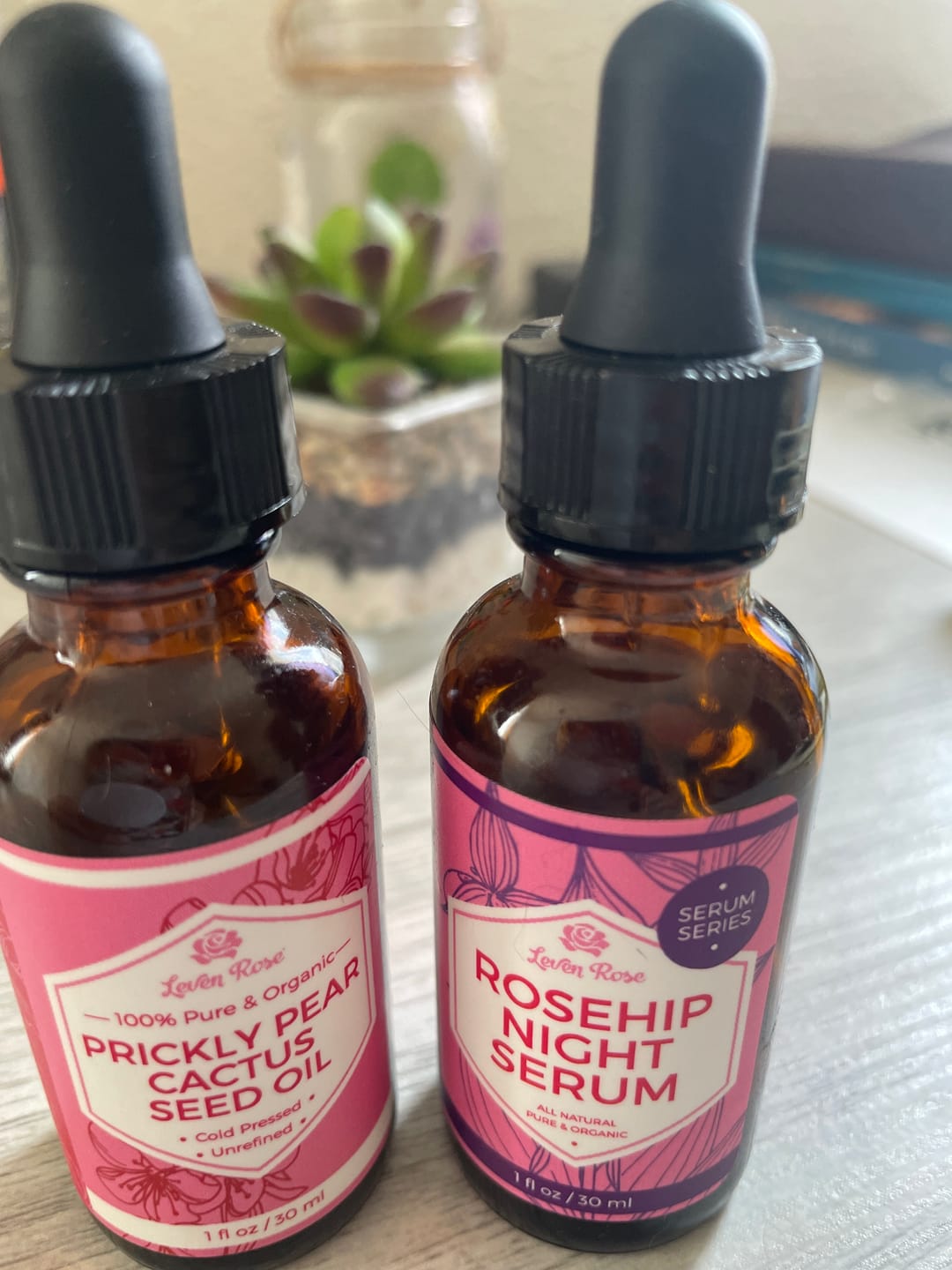 Customer photo review of Rosehip Night Serum - 1 oz