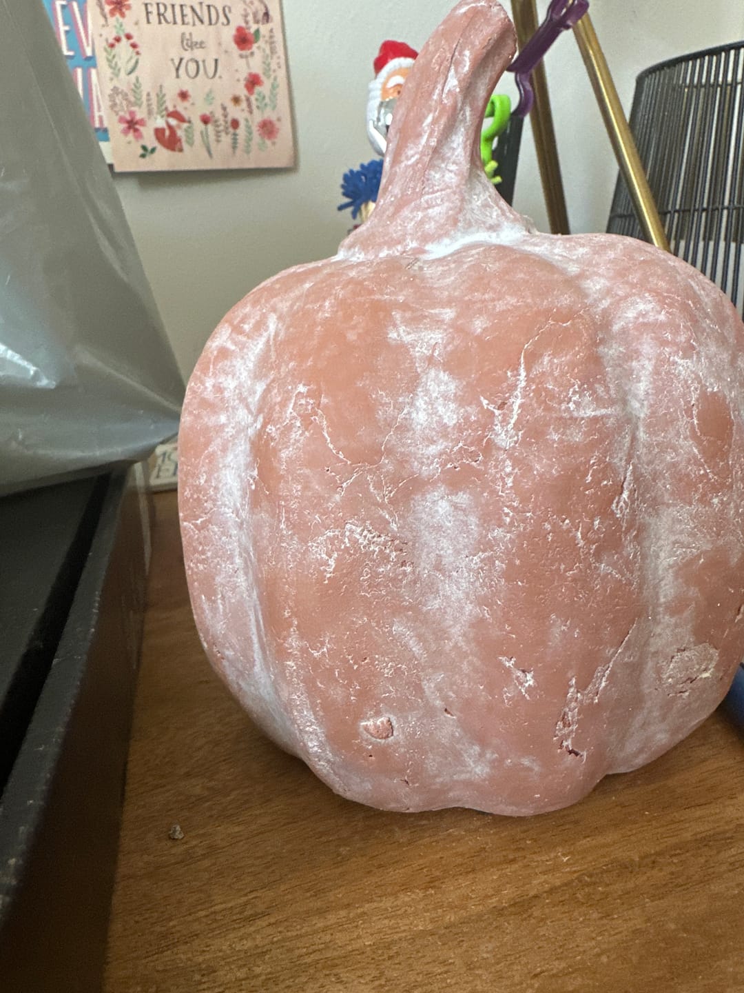Customer photo review of Terracotta Whitewashed Pumpkin