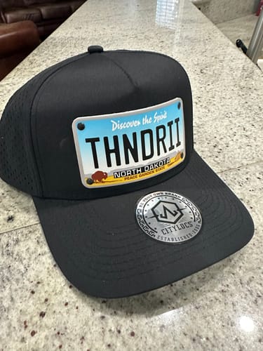 Customer photo review of North Dakota Plate Hat
