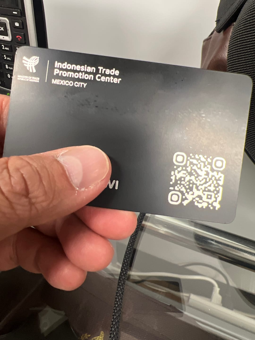 Customer photo review of Tarjeta de Metal Personalizada