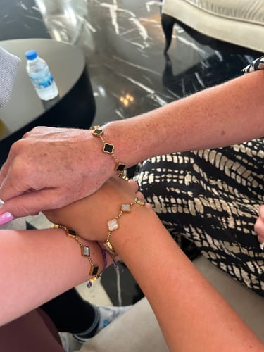 Customer photo review of Celine Clover Bracelet
