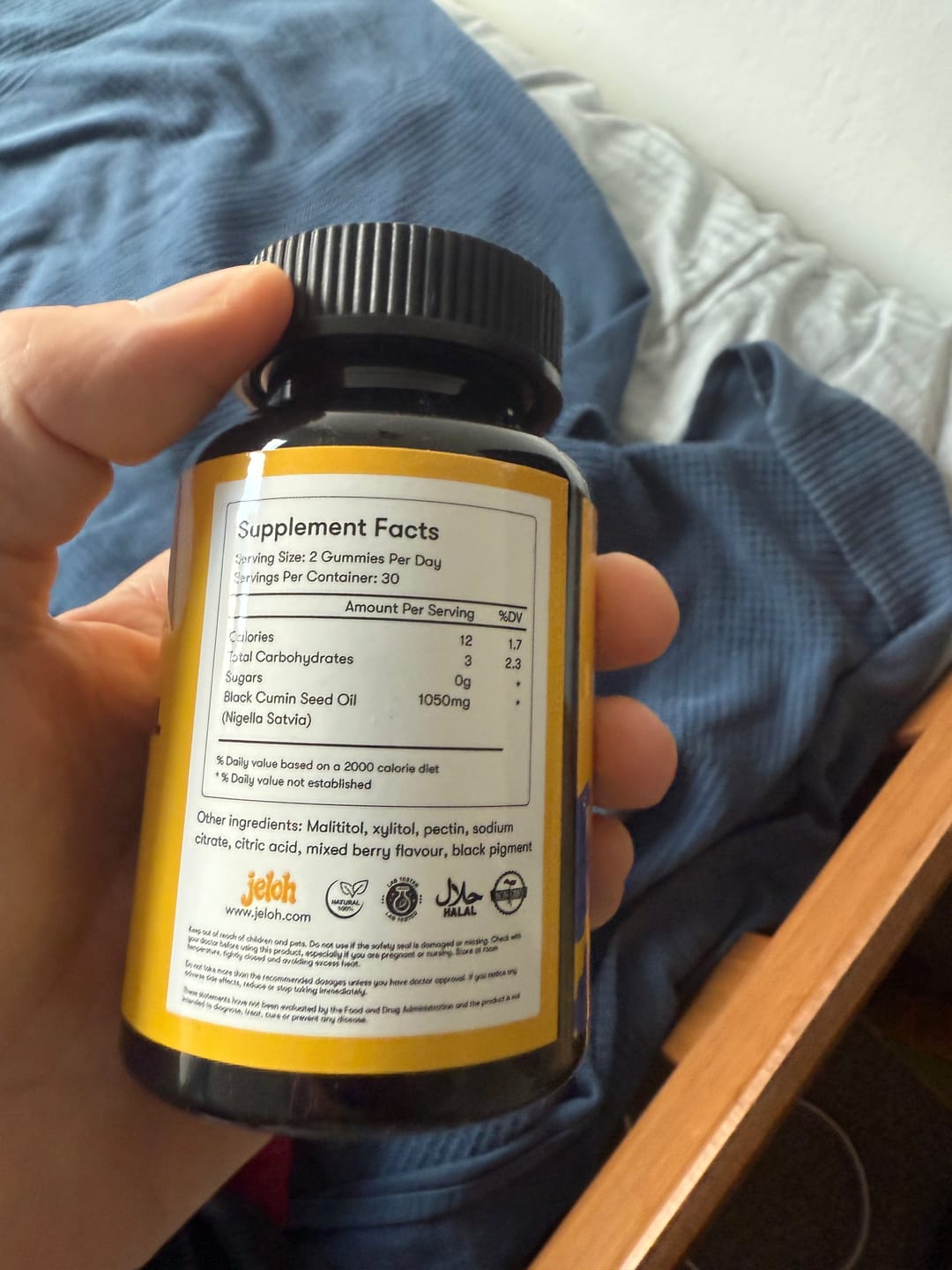 Customer photo review of Black Seed Oil Gummy