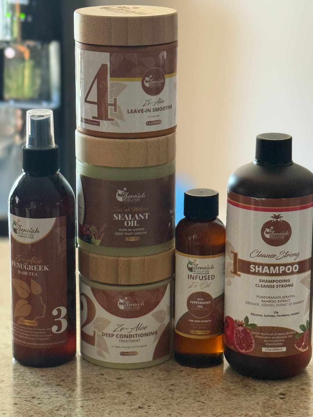 Customer photo review of Infused Ze Oil – Herbal Nourishing Scalp Blend