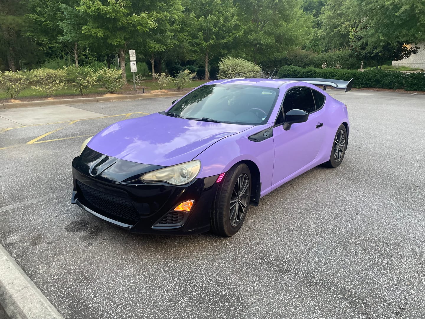 Customer photo review of Super Glossy Lavender Purple Vinyl Wrap