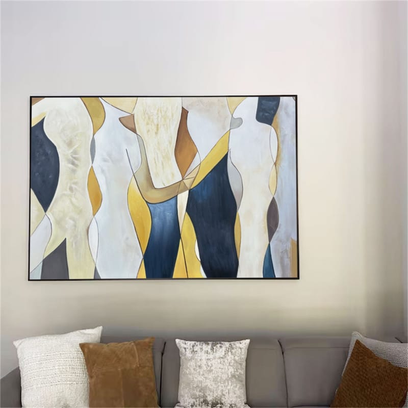 Customer photo review of Abstract People Canvas Art #AE012