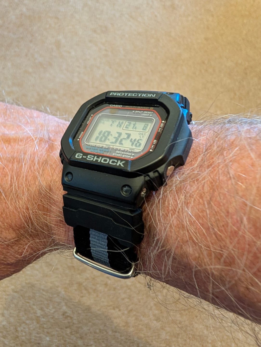 Customer photo review of Classic Military Style Strap for G-Shock Watch