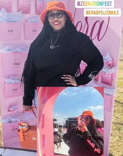 Customer photo review of Bestie Icon Hoodie– Zee Nation Fest Edition (BLACK)