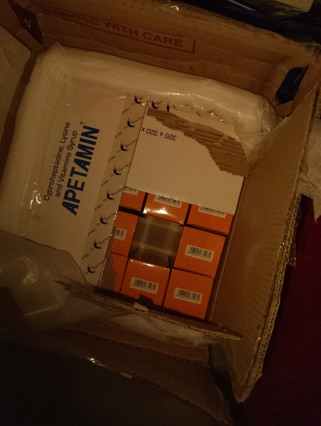 Customer photo review of Apetamin vitamin weight gain Wholesale 25 bottles - $299