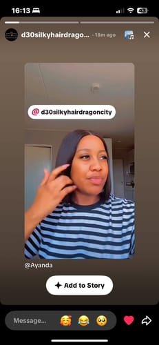 Customer photo review of 5X5 Vietnamese SDD Bone Straight Ombre Burgundy Wigs