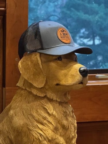 Customer photo review of Custom Leather Patch Hats Richardson 115 Laser Engraved