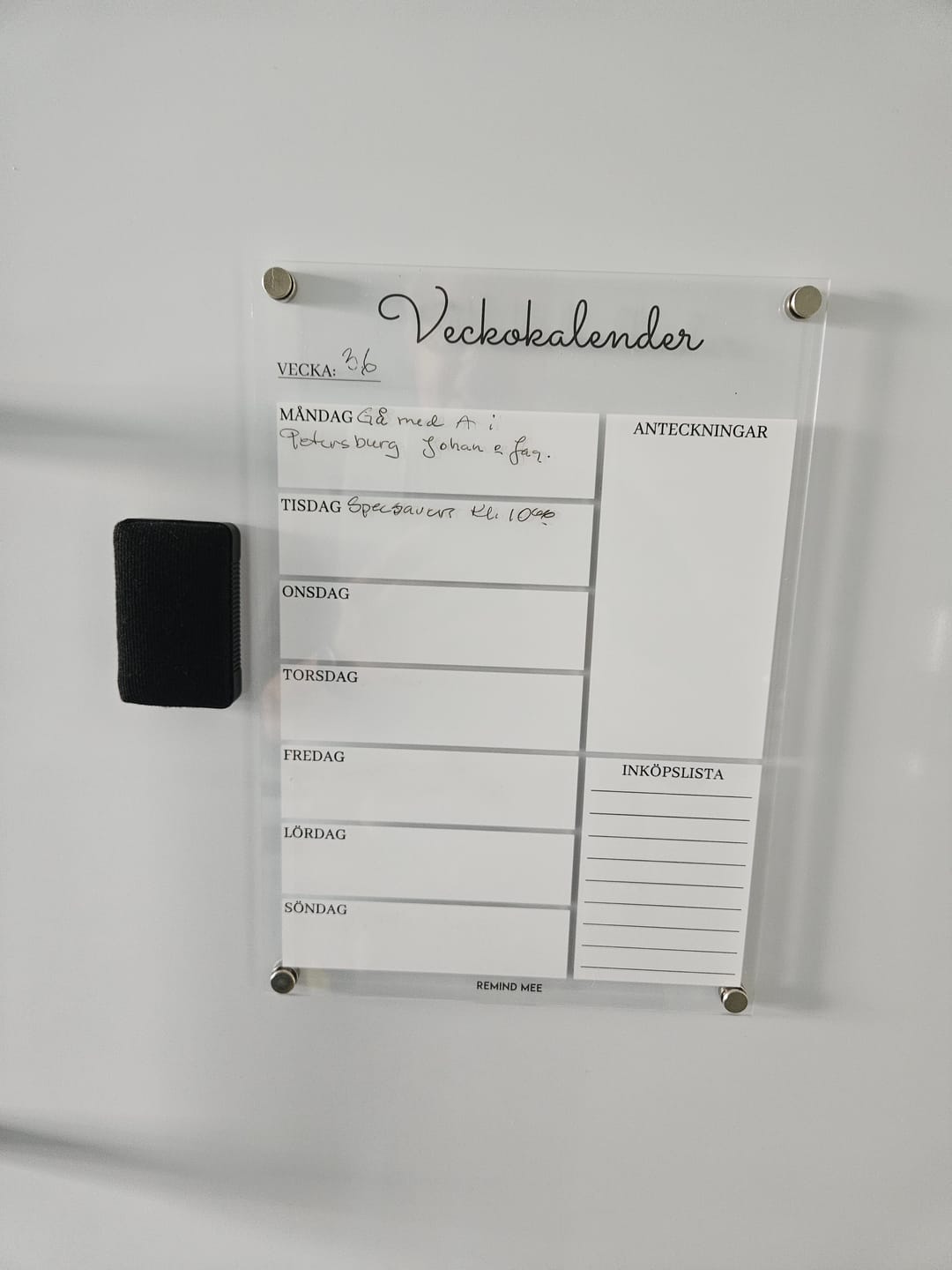 Customer photo review of Veckokalender V2