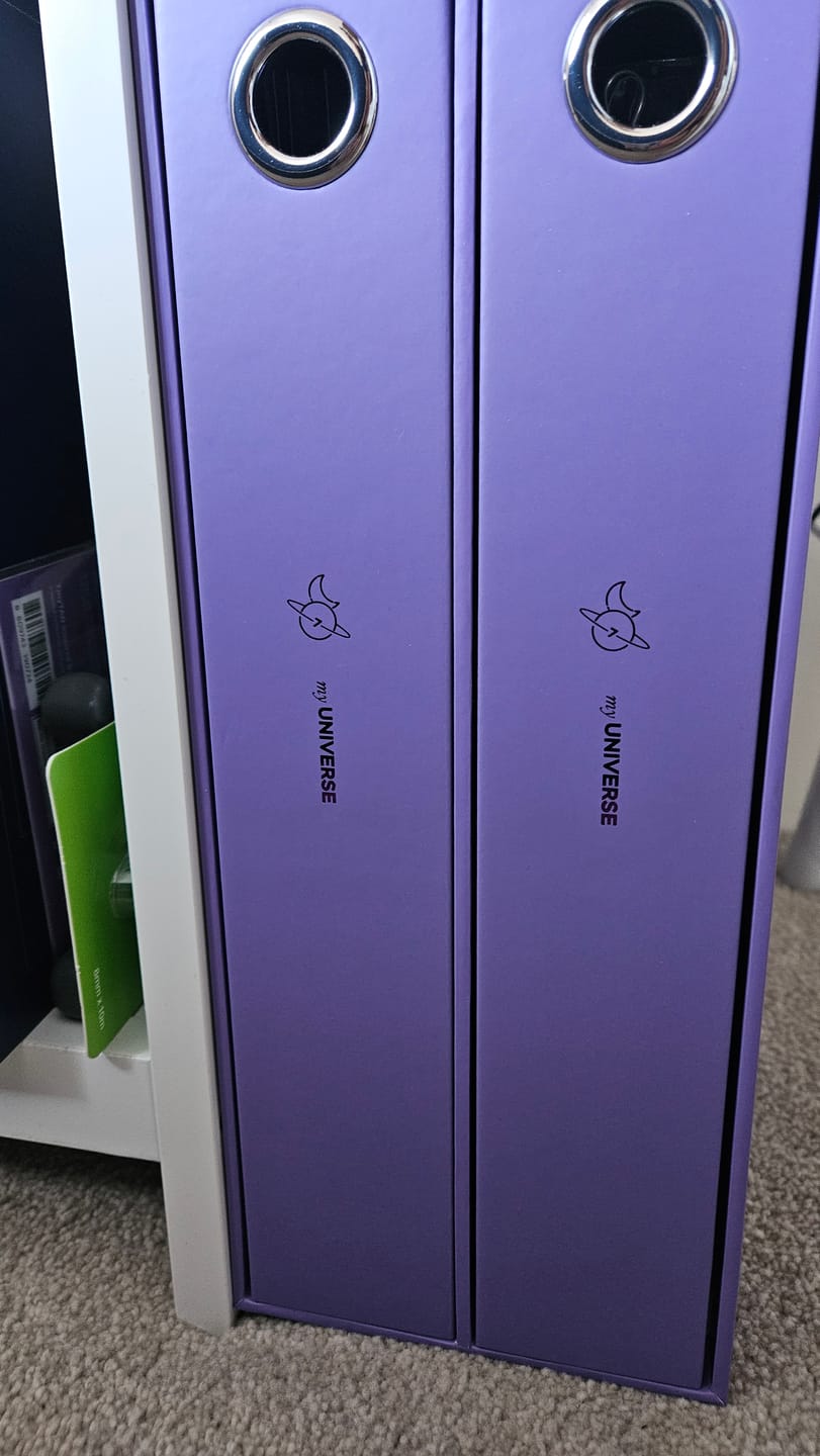 Customer photo review of A4 myUNIVERSE Binder - Part II - Duo Edition