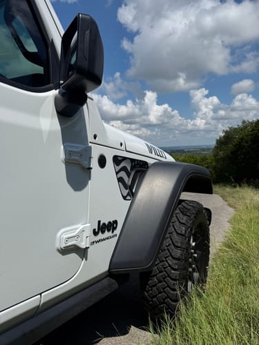Customer photo review of Subdued American Flag Fender Insert (Set Of 2)