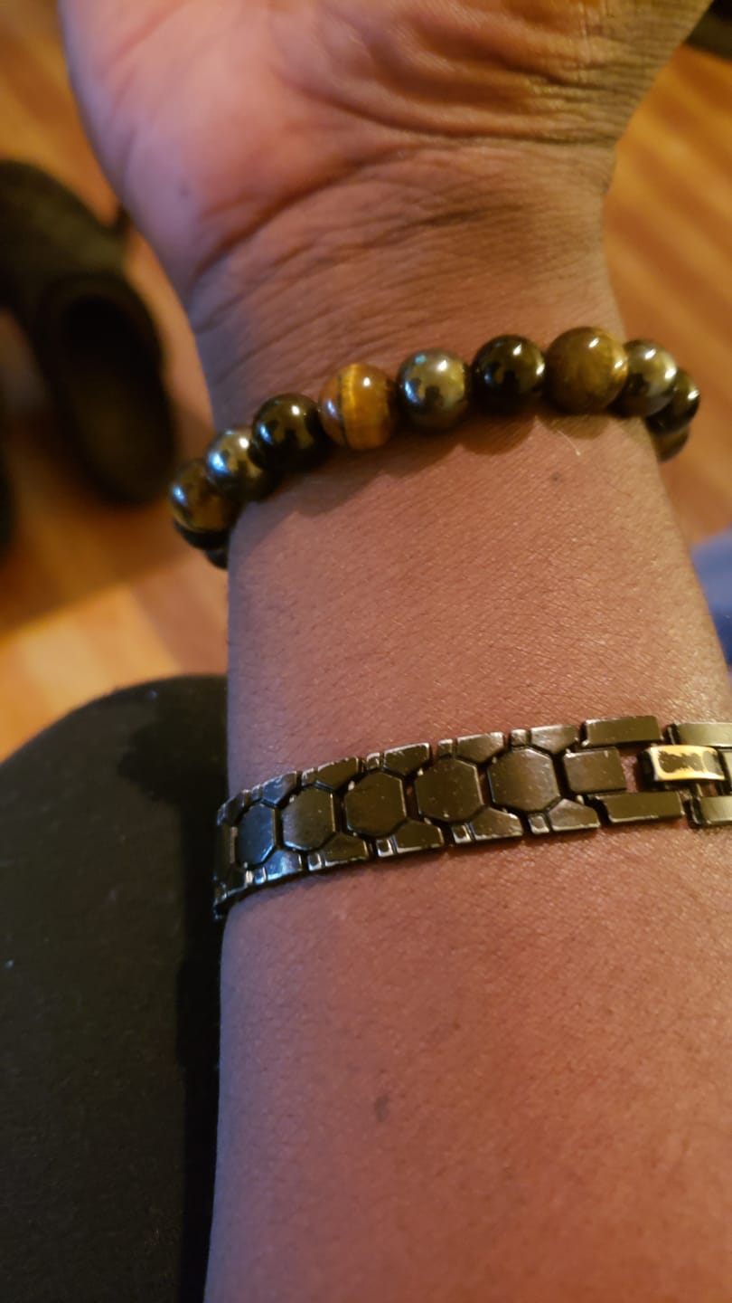 Customer photo review of Triple Stone Protection Bracelet