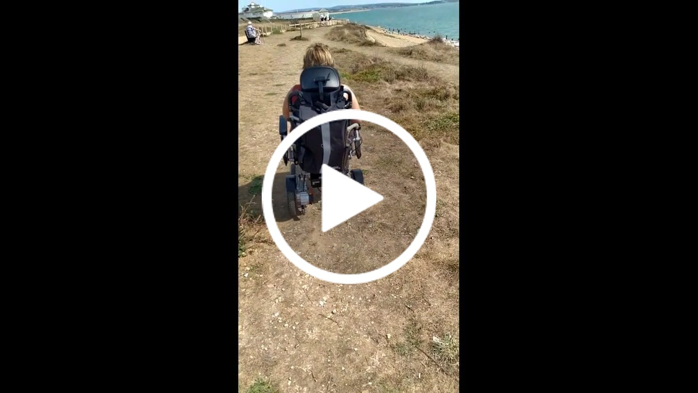 Customer video review of Wide-Seat Remote Control Auto Reclining Powerchair Freedom Elite AR