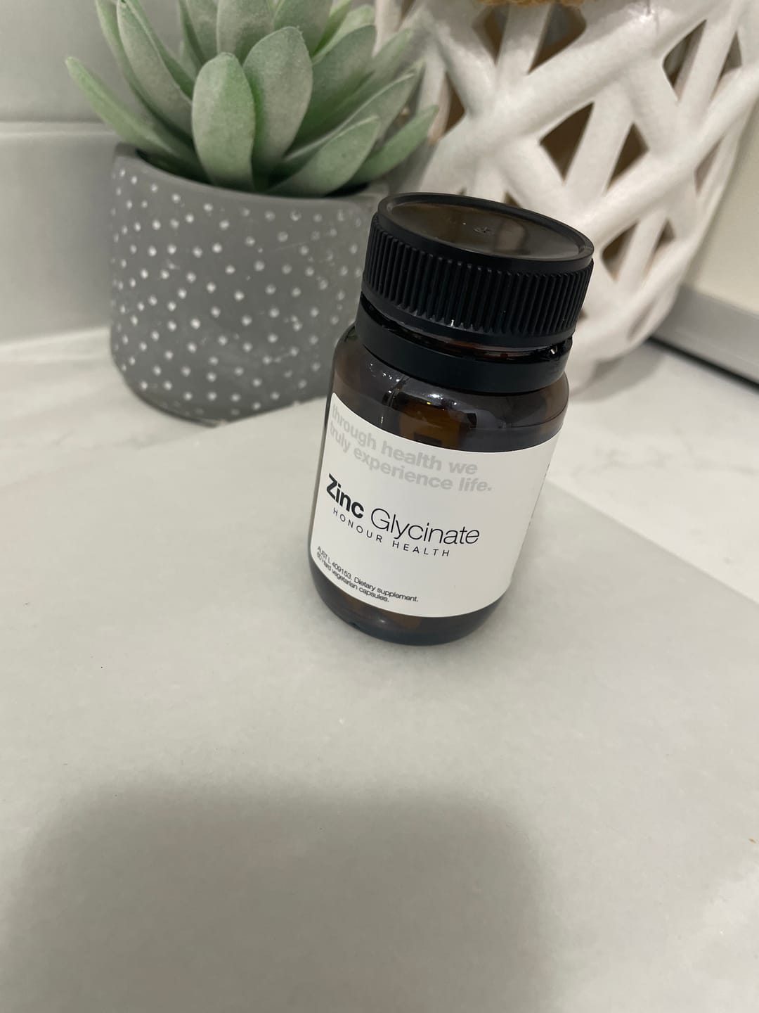 Customer photo review of Zinc Glycinate - 60 Capsules