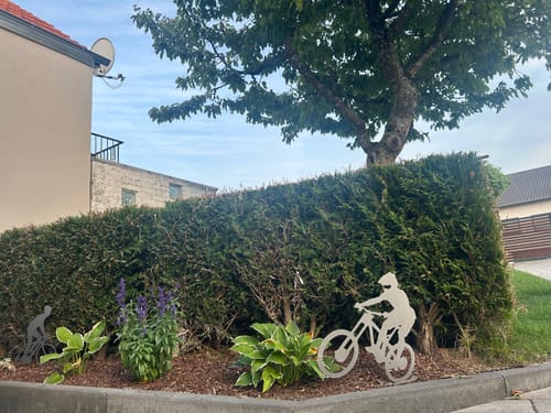 Customer photo review of Gartenstecker Radfahrer