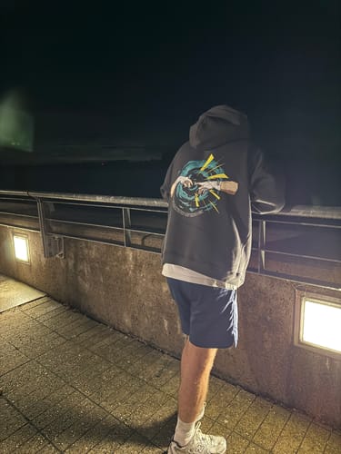 Customer photo review of THE CREATION OF KNOCK OVERSIZED HOODIE