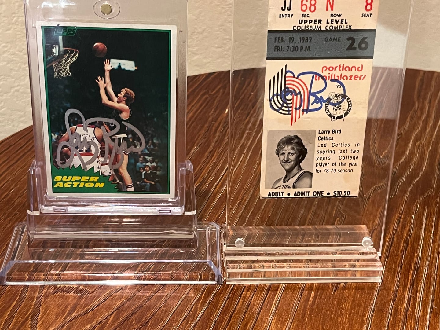 Customer photo review of Larry Bird Autograph Signing