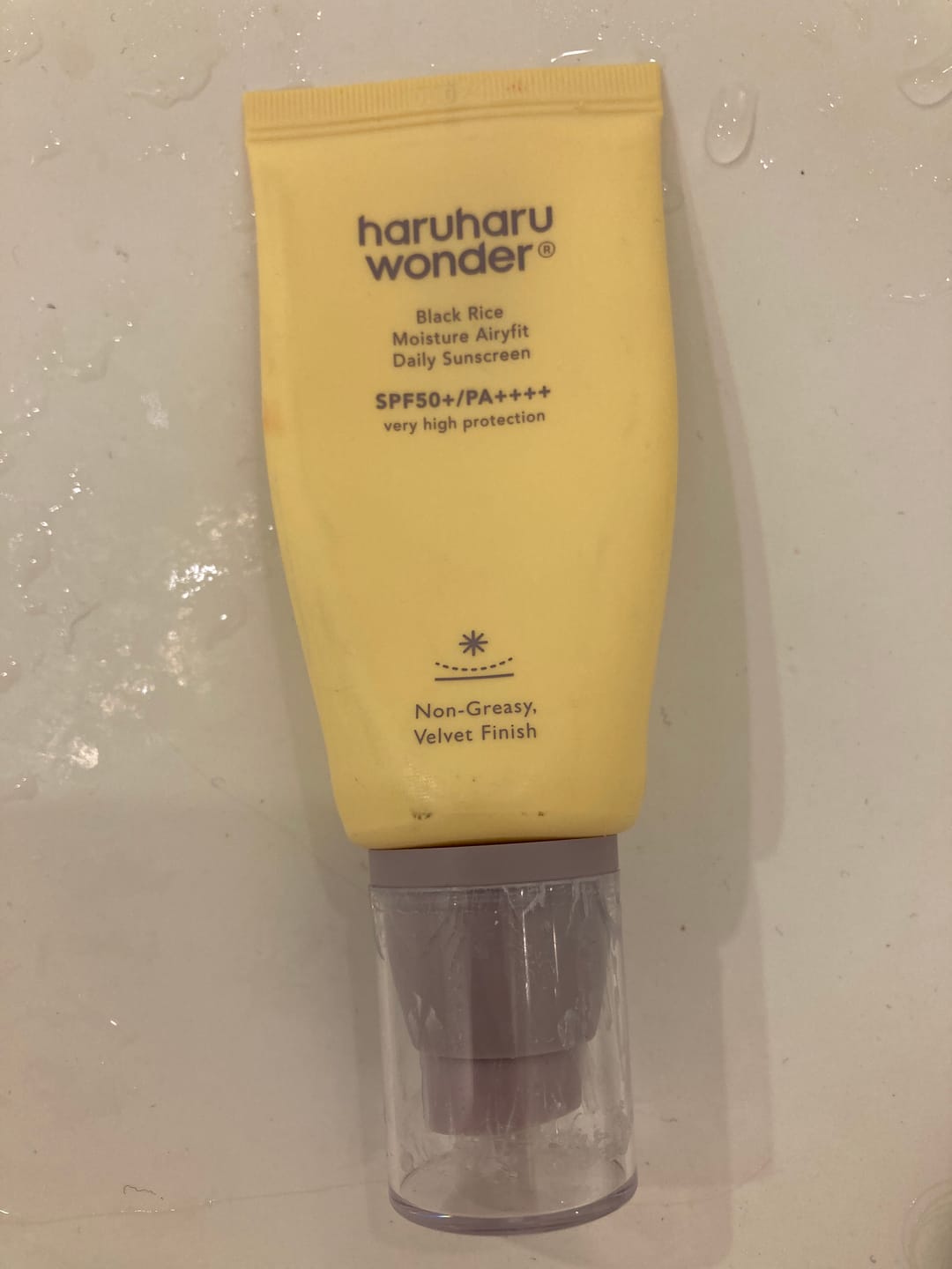Customer photo review of Saules aizsargkrēms Haruharu Wonder Black Rice Moisture Airyfit Daily Sunscreen