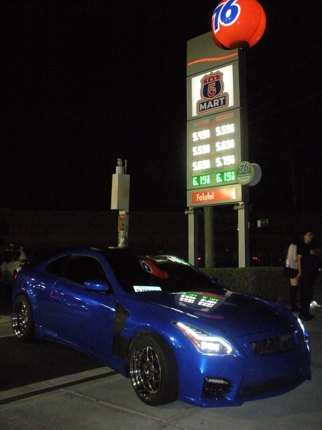 Customer photo review of Gloss Metallic Deep Blue Vinyl Wrap